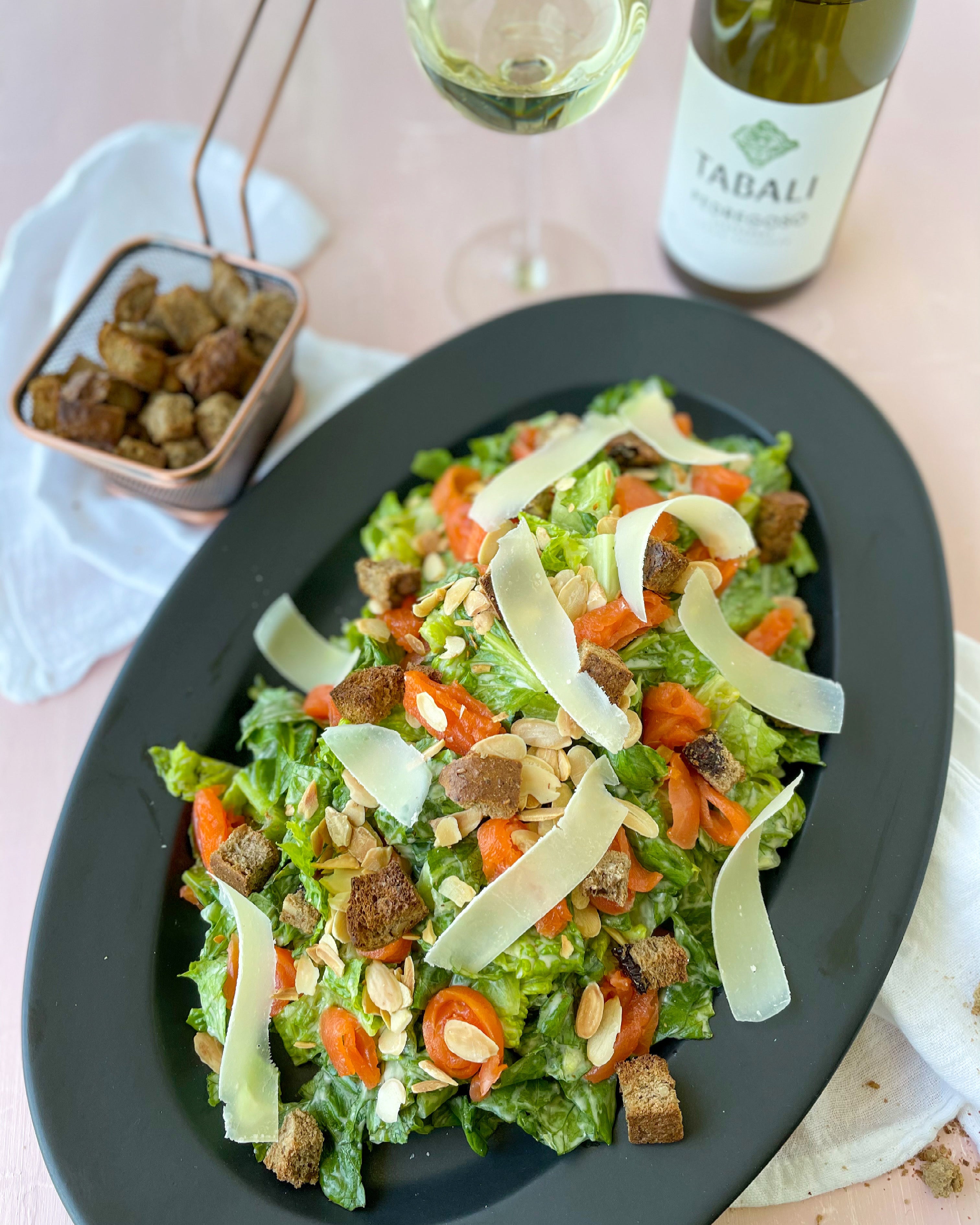 ENSALADA CAESAR CON ADEREZO LIGHT